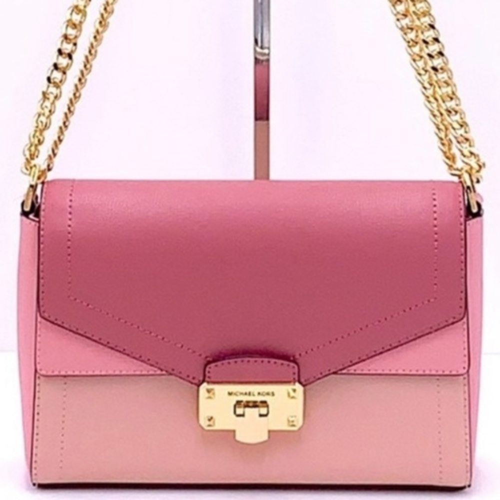 Michael Kors Kingsley Medium Flap
Shoulder Bag Crossbody Blossom